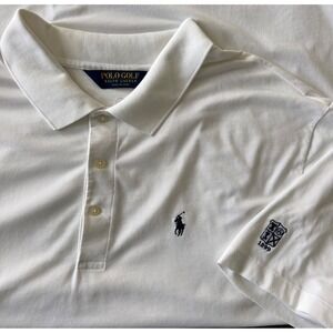 Polo by Ralph Lauren White Polo with Navy Pony & Sleeve Crest